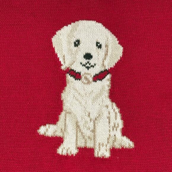 Edgehill Collection Lab Puppy Dog Sweater Knit Romper Sz 6M Darby Fallon Clark - Picture 2 of 6